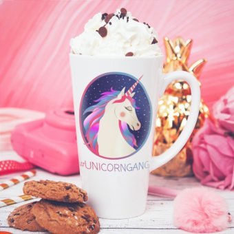 KUBEK duże latte/cappuccino Unicorn Gang