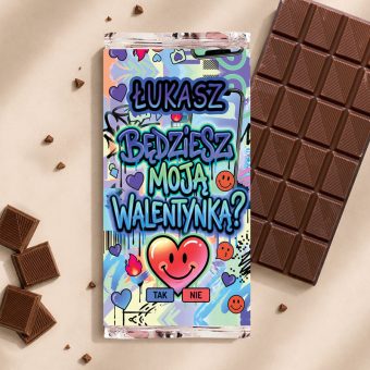CZEKOLADA na Walentynki dla chłopaka Będziesz Moją Walentynką