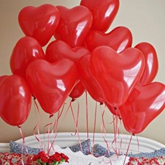 BALONY na Walentynki Czerwone Serca 100szt