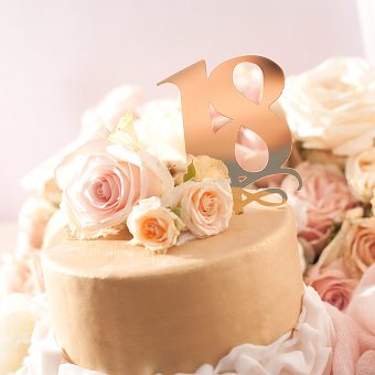 KONTUR dekoracyjny na tort 18-nastka