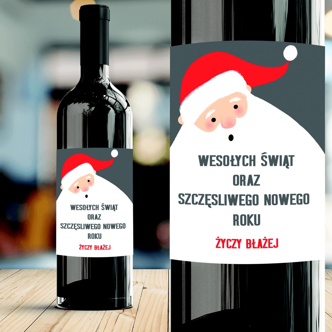 Zdjęcie posta - Alkohol na prezent świąteczny – personalizowana etykieta na wino