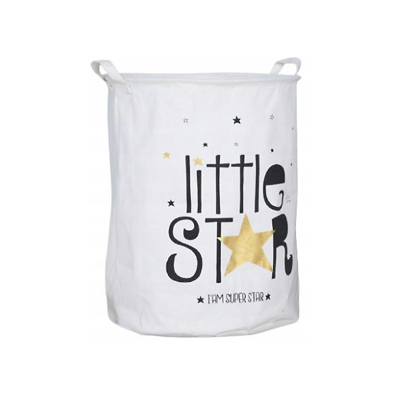 POJEMNIK Na Zabawki Dekoracja Do Pokoju Dziecka BARYŁKA z napisem Little Star