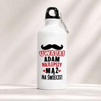 BIDON z Napisem Najlepszy Mąż PERSONALIZOWANY