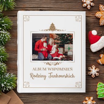 ALBUM Na Zdjęcia Prezent Świąteczny Rodzinny Album Wspomnień Ze Zdjęciem