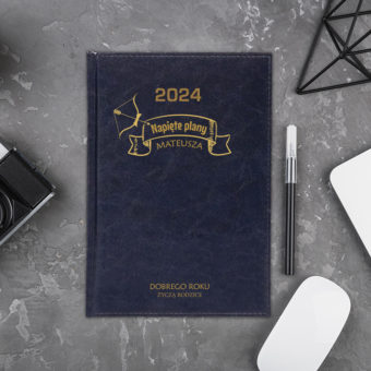 KALENDARZ Książkowy 2024 Napięte Plany PERSONALIZOWANY