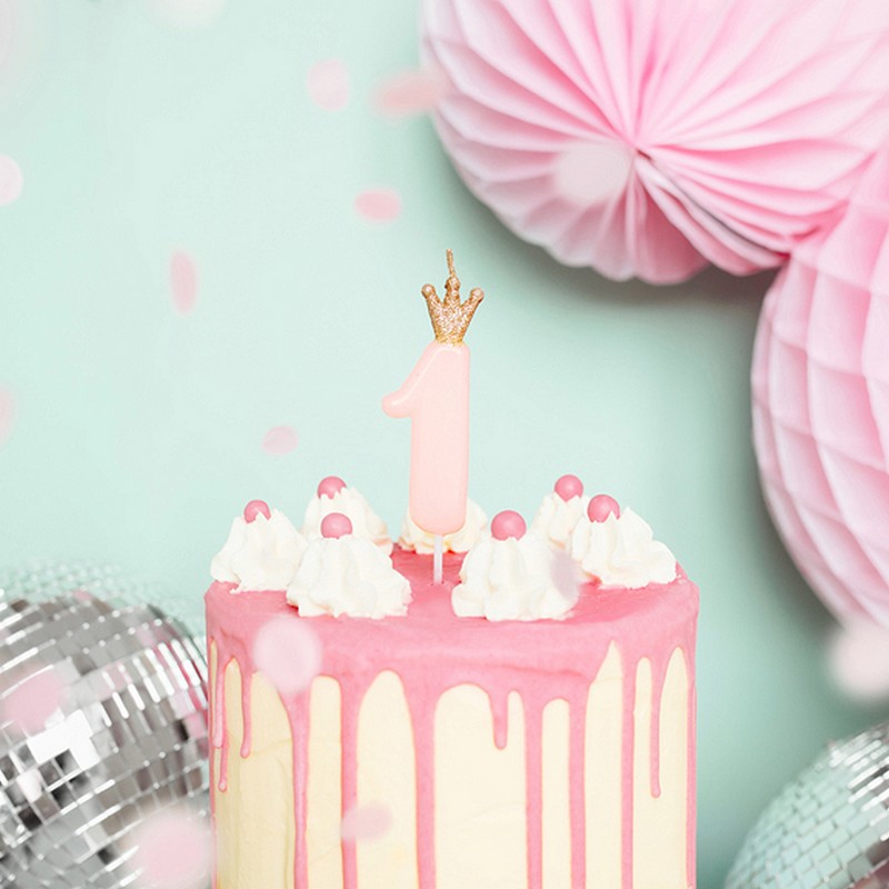 Zdjęcie w galerii - ŚWIECZKA urodzinowa cyferka dekoracja tortu