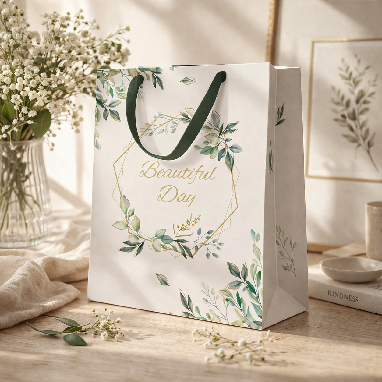 Zdjęcie w galerii - TOREBKA prezentowa na chrzest komunię ślub Beautiful Day