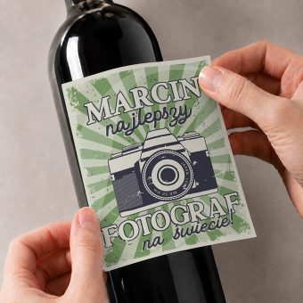 ETYKIETA na wino Pomysł na prezent dla fotografa