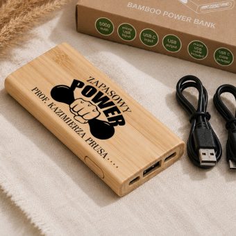 POWERBANK z napisem Ciekawy Prezent dla Nauczyciela Wykładowcy
