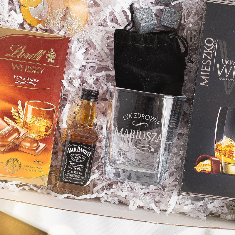 Zdjęcie w galerii - ZESTAW ekskluzywny whisky box prezent dla mężczyzny