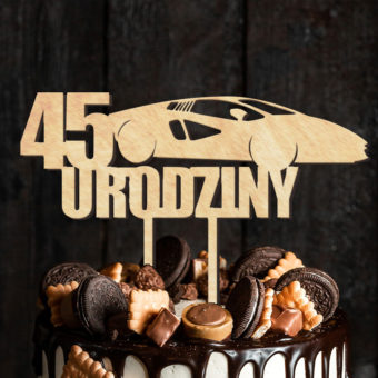 TOPPER samochód dekoracja tortu na urodziny dla Fana Motoryzacji