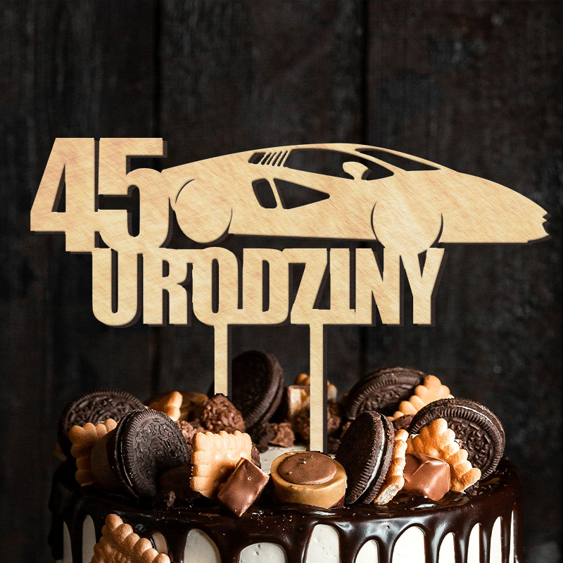 Zdjęcie slidera - TOPPER samochód dekoracja tortu na urodziny dla Fana Motoryzacji