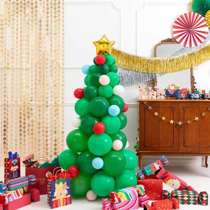 Zdjęcie slidera - ZESTAW bukiet balonów świąteczna choinka dekoracja wnętrza