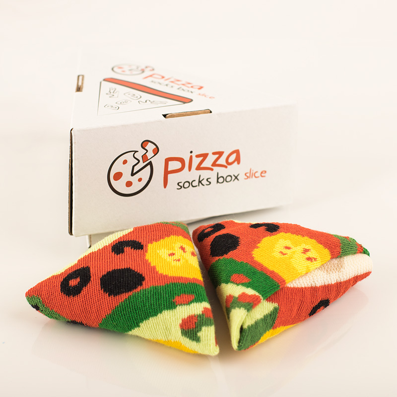 Zdjęcie w galerii - SKARPETKI Pizza Vege w pudełku Ciekawy pomysł na prezent
