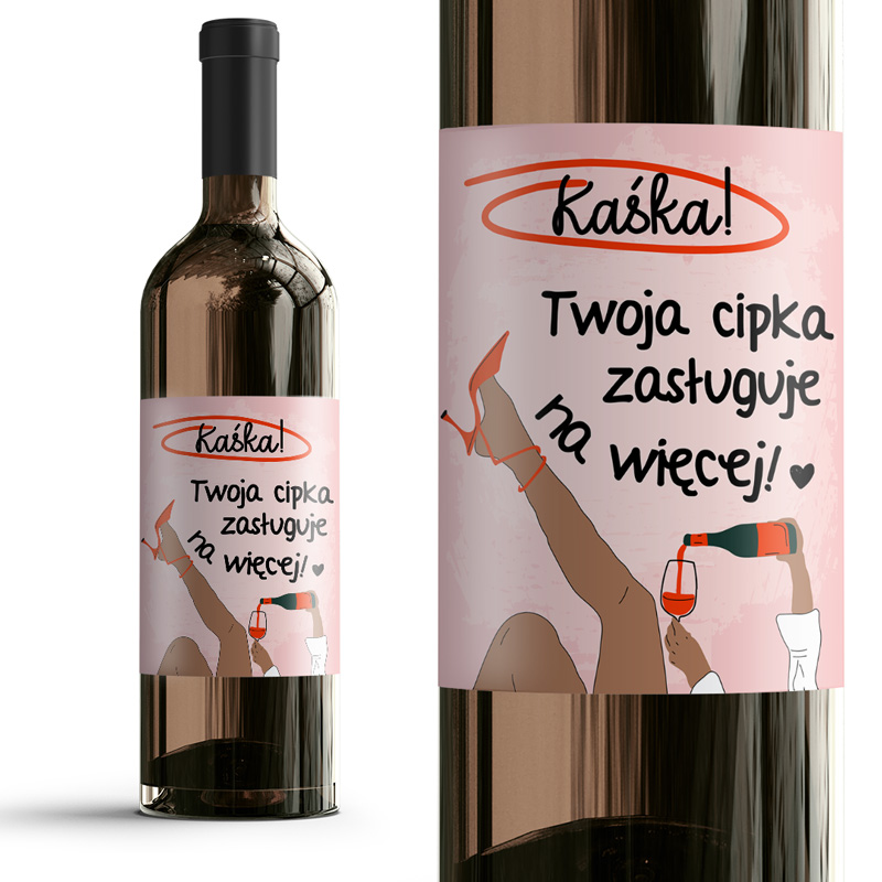 Zdjęcie w galerii - ETYKIETA na wino prezent na rozstanie rozwód dla świeżo upieczonej singielki