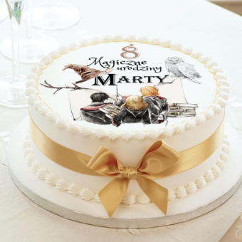 OPŁATEK na tort urodzinowy Fana Harry’ego Pottera Ø20cm