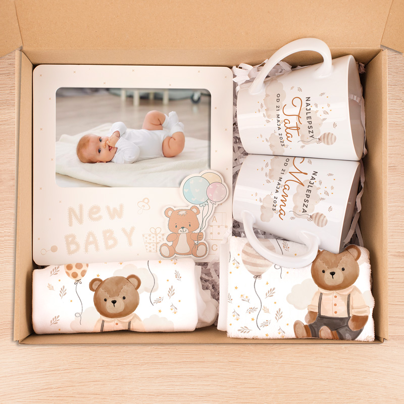 Zdjęcie slidera - BOX prezent wspólny dla rodziców i noworodka Teddy Bear