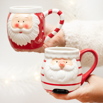 KUBEK ceramiczny prezent świąteczny Święty Mikołaj