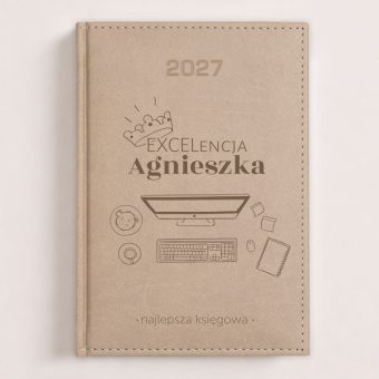 KALENDARZ książkowy 2027 przydatny prezent dla księgowej