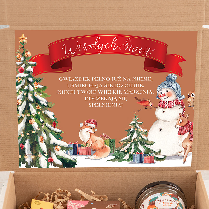 Zdjęcie w galerii - BOX świąteczny kolorowy zestaw z kubkiem i słodyczami