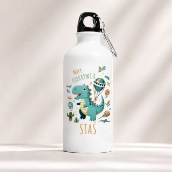 BIDON z imieniem prezent dla małego fana dinozaurów