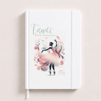 NOTATNIK dla tancerki baletnicy prezent personalizowany