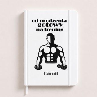NOTATNIK Imienny Z Gumką Prezent Dla Trenera Personalnego