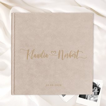 ALBUM KSIĘGA welurowa personalizowana grawerowana