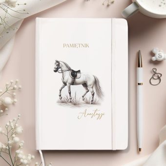 NOTATNIK z koniem personalizowany pamiętnik