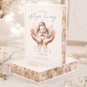 BIBLIA pamiątka Chrztu Świętego dla dziewczynki