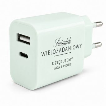ŁADOWARKA ścienna nowoczesny prezent na podziękowanie dla świadka