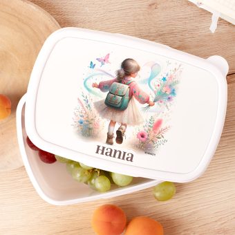 ŚNIADANIÓWKA dla dziewczynki z lunchbox z imieniem