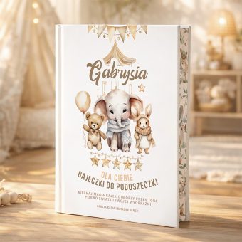 KSIĄŻKA bajeczki do poduszeczki z imieniem dziecka