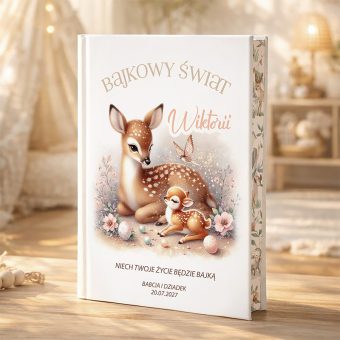 KSIĄŻKA personalizowany zbiór bajek dla dzieci Jelonek