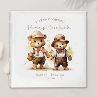 ALBUM na zdjęcia Kieszeniowy dla Rodzeństwa Misie Pysie