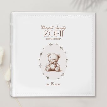 ALBUM na zdjęcia Kieszeniowy prezent dla Dziecka Chrzest Święty