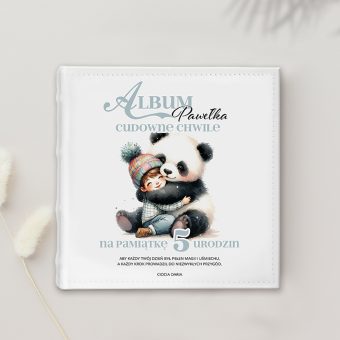 ALBUM na zdjęcia Kieszeniowy dla Chłopca Panda