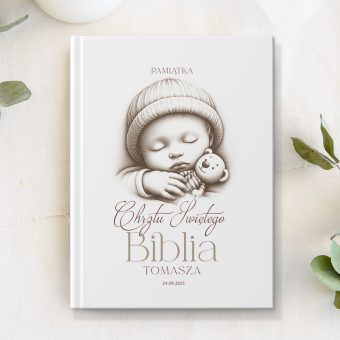 BIBLIA Pamiątka Chrztu Świętego Maluszka