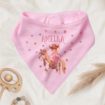 BANDANA dla dziewczynki personalizowana