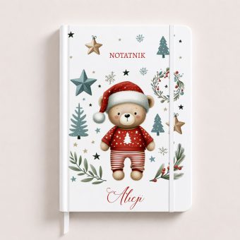 NOTES świąteczny na prezent dla dziecka Miś