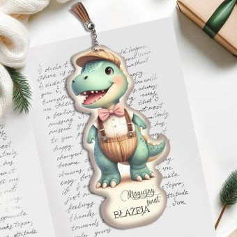 ZAKŁADKA do Książki Personalizowana dla Fana Dinozaurów