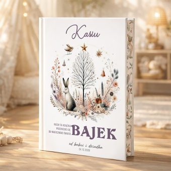 KSIĄŻKA z Bajkami Do Czytania Dla Dziecka Upominek na Boże Narodzenie