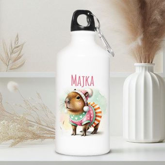 BIDON na Wodę Dla Dziecka z Karabińczykiem Kapibara