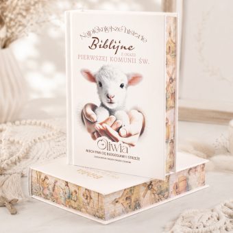 BIBLIA Personalizowana Na Komunię z Dedykacją