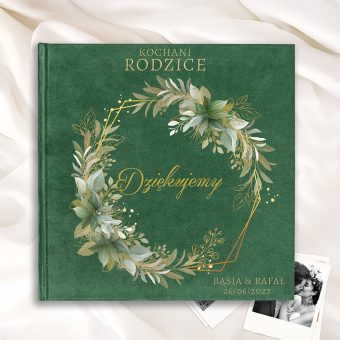 Pamiątkowy ALBUM Welurowy Podziękowanie dla Rodziców