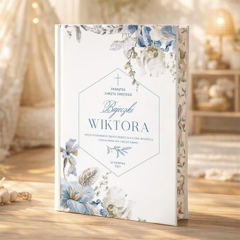 Personalizowana KSIĄŻKA z Bajkami Prezent na Chrzest Święty