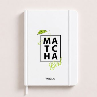 NOTATNIK Personalizowany Prezent dla Dziewczyny Matcha Girl