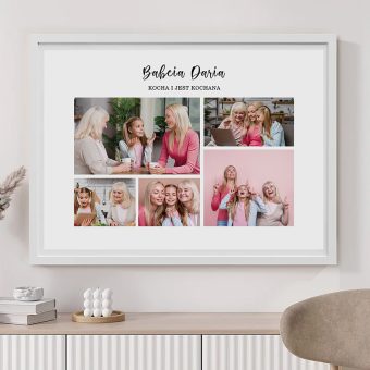 PLAKAT Kolaż Zdjęć Pomysł na Prezent dla Babci