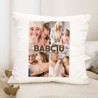 PODUSZKA Kolaż Zdjęć Prezent dla Babci