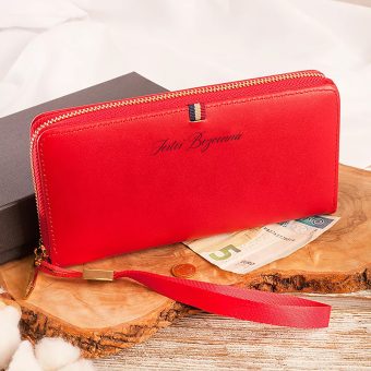 PORTFEL Skórzany Damski Elegancki Prezent dla Babci